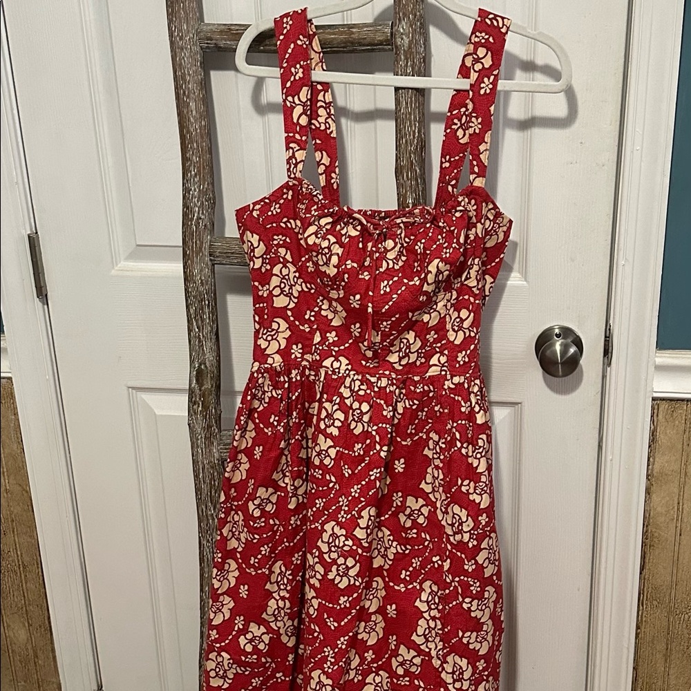 NWT Free People Laters Baby milkmaid style midi dress, size Medium